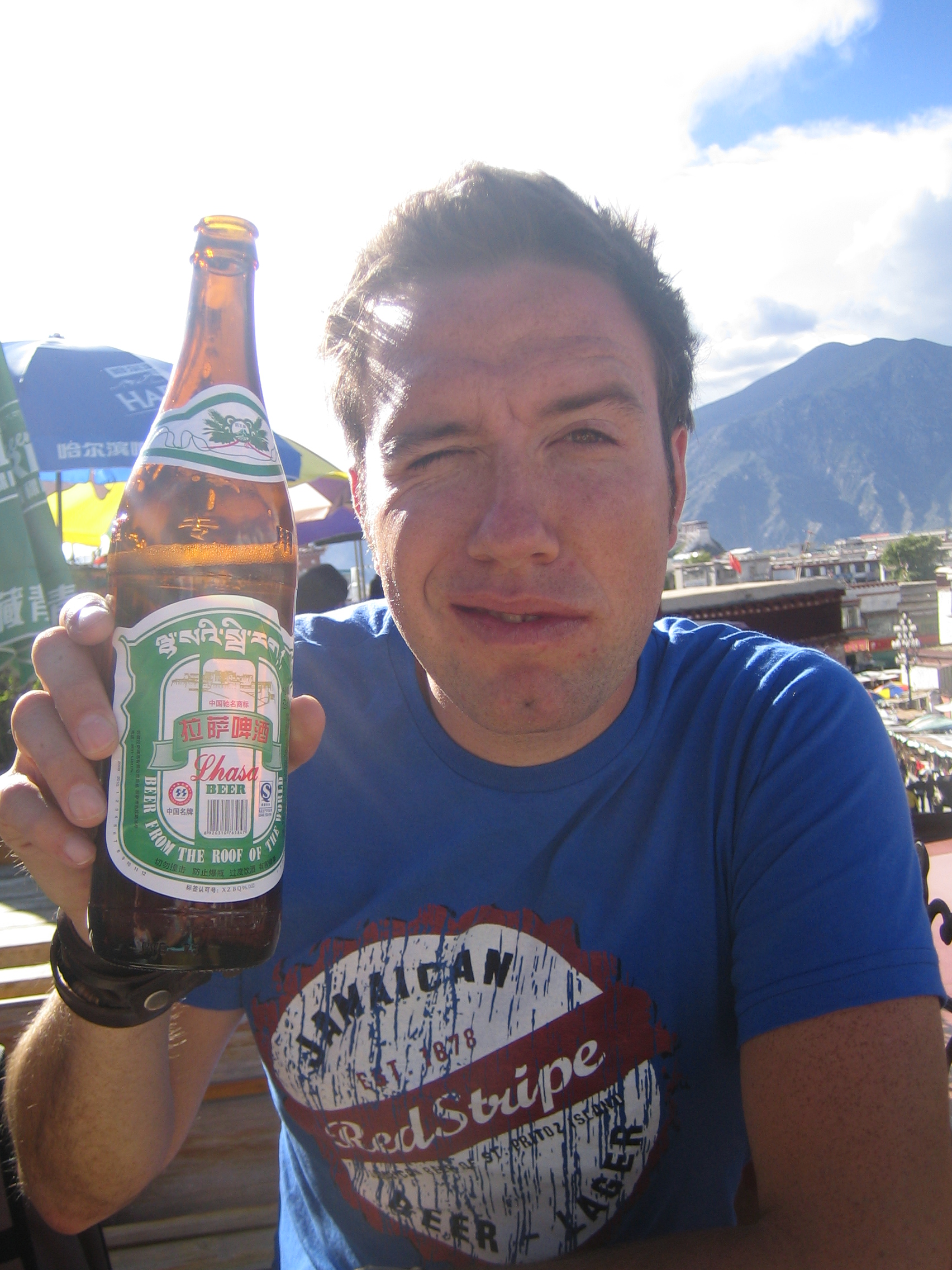 Biertje drinken in Lhasa – Tibet